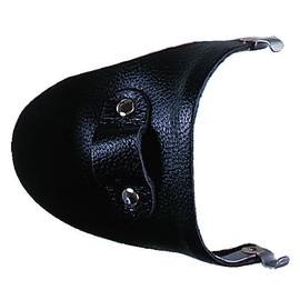 Black Leather Side Protectors for Large Glasses