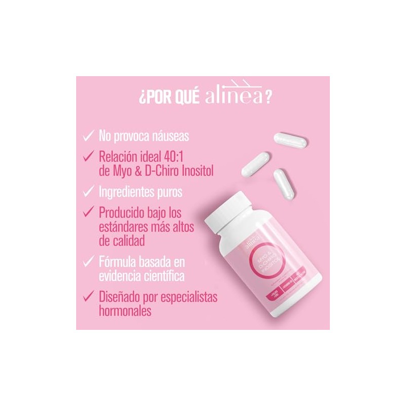 Alinea Suplemento Alimenticio Mujeres Myo Chiro Inositol Relación Óptima Folato