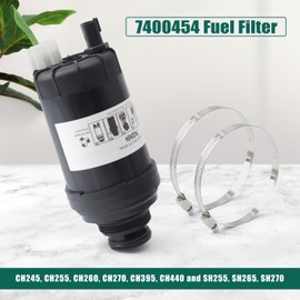 7400454 Fuel Filter Replacement for Bobcat Skid Steers & Loaders T/S Series A770 for Excavators E32 E35 for Versahandlers V519 V723, Includes Water Separator