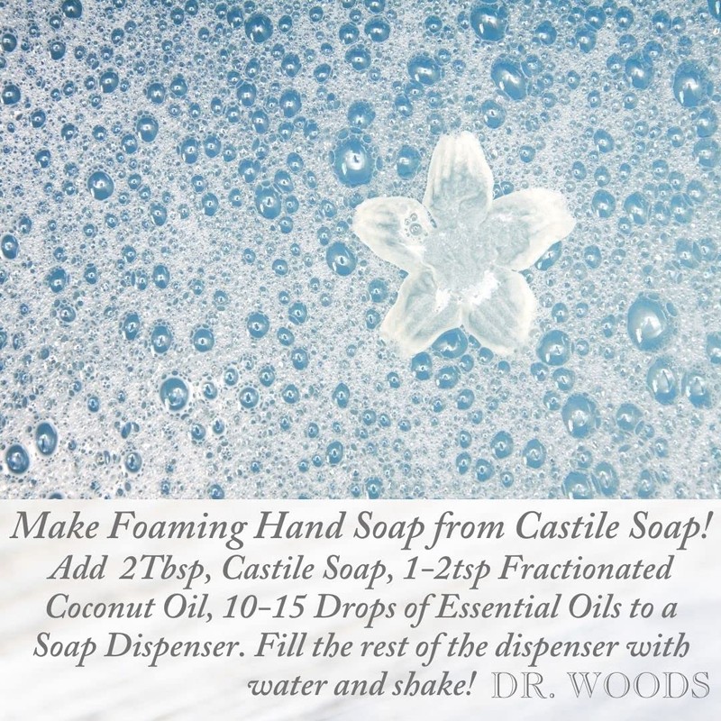 Dr. Woods Peppermint Liquid Castile Soap- Castile Soap with Pure