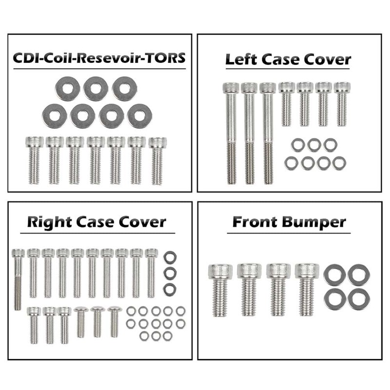 G-PLUS ATV Bolt Screw Kit Set 378 Piece Compatible with