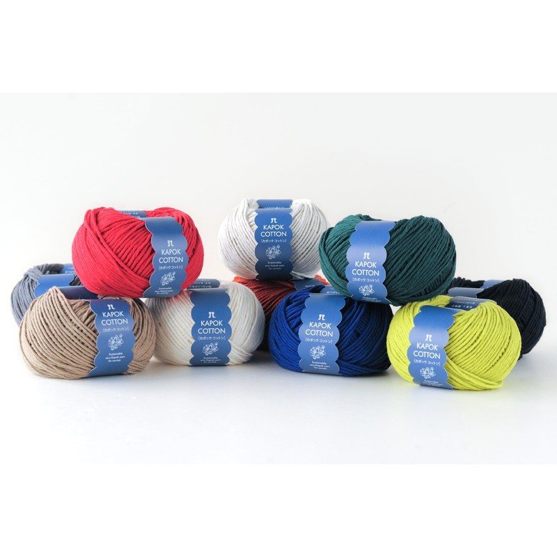 Hamanaka 3398 Hand Knitting Wool Kapok Cotton Medium Size COL.