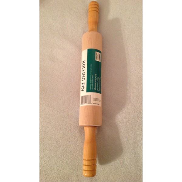 Forest Custom Wood Furnishings Hardwood Rolling Pin with Steel Center