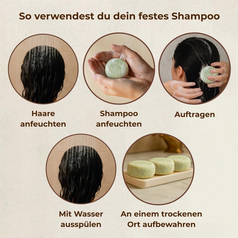 CABRERIZO SOAP Hair Soap/Solid Shampoo for Frequent Use 3 x