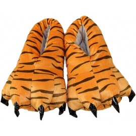 Honeystore Unisex Soft Plush Home Slippers Animal Costume Paw Claw Shoes, Leopard