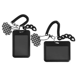 2 Pieces Photo Card Holder, ID Card Holder, Portable ID Holder, Bus Card Pendant, Photo Card Holder Keychain