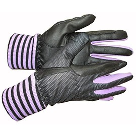 Hands On Equestrian Childrens Winter Thermal Horse Riding Gloves Pair (Purple, Small)
