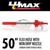 LUMAX LX-1336 Red Plastic Bucket Pump with Flex Hose and