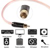XMSJSIY RCA Speaker Cable, RCA Audio Cable, RCA Male Gold