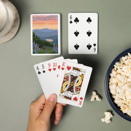 Lantern Press Coloma, California, Gold Country, Bear and Spring Flowers (52 Playing Cards, Poker Size Card Deck with Jokers)