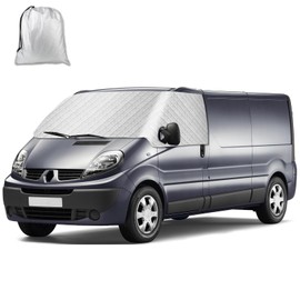 RASHION Windschutzscheiben Abdeckung Kompatibel mit Renault Trafic Opel Vivaro 2001-2014 - Externe Frontscheiben Sonnenschutz, Schnee Eisschutz Wrap Abdeckung