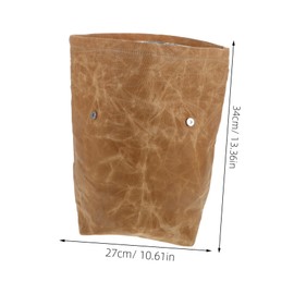 SUPVOX Waxed Canvas Insulated Lunch Bag Reusable Durable Food Carrier for Work School and Picnics Lightweight Leakproof Cooler for Adults Easy to Clean