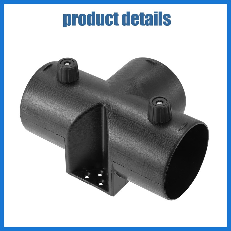 VekAuto 75mm Car Heater Warm 3 Way Elbow Pipe T