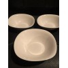 Royal Norfolk 3 new  Royal Norfolk  White 8" Square Deep Cereal soup Salad bowls BIN $ 33.99
