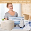 WHFDC Ultra Space Saving Self Compression Organizer Quilt Compression Storage