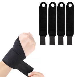 GGUFAY Wrist Brace, Pack of 2 Wrist Support Hand Bandage for Sports and Everyday Use, Breathable Wrist Wrap Bandage Wrist for Men and Women (Black)