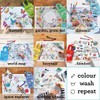 eatsleepdoodle Colouring Placemat for Kids w/10pk Washable Markers - Features