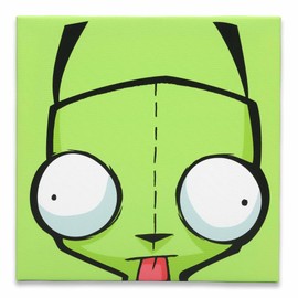 Open Road Brands Invader Zim Gallery Wrapped Canvas Wall Art - Fun Invader Zim Wall Decor for Bedroom or Office