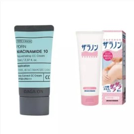 FirstPick cc크림 나이아신아마이드 홍조 커버 피부결 씨씨 크림 + 닭살로션 CC Cream Niacinamide Redness Cover Skin Texture CC Cream + Chicken Skin Lotion