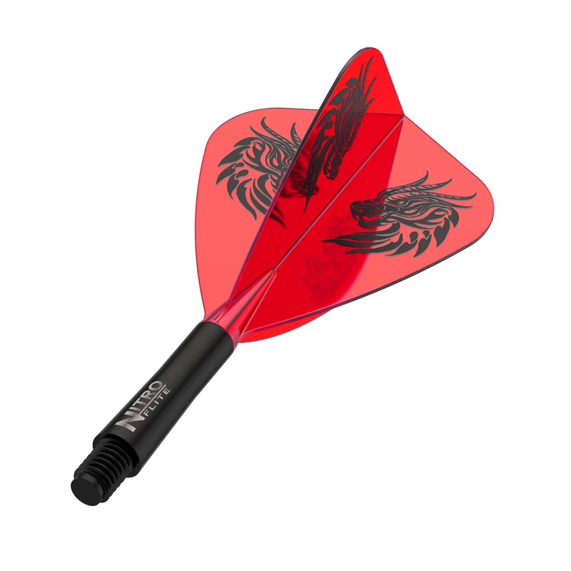 RED DRAGON Darts – Nitro Flite Integrated Flight & Shaft