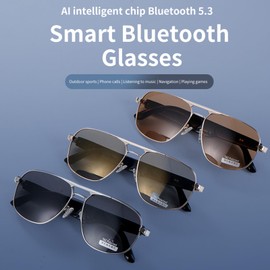 Smart Bluetooth Sunglasses For Men Women Audio Eyeglasses Bluetooth Glasses With Speakers Open Ear Headphones