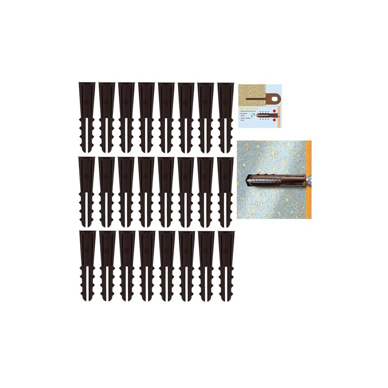 UKDeals Direct® Solid Heavy Duty Wall Fixings Plugs Brown pk
