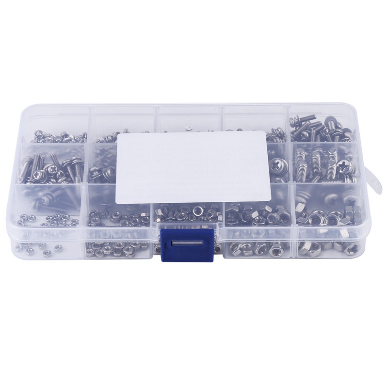 400pcs M2 M2.5 M3 M4 M5 Cross Pan Head Screws