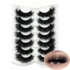 loladook Mink Lashes Fluffy Long 3D Faux Mink Wispy 20mm