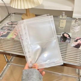 YIQFOCA 30 Pack A5 Sheet Protector, Clear, Double-Sided, Top Loading, for 6 Ring Binder