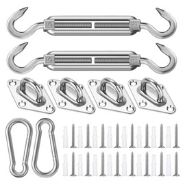 M5 Awning Mounting Accessories, Awning Triangular Mounting Set, Awning Stainless Steel Ring Bolt Awnings Mounting Assembly Set for Triangle and Square Hardware Accessory Kit