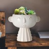 Fivepot Face Planter Pot 7 Inch - Cute Ceramic Flower