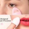 50PCS Mini Triangle Makeup Puffs – Soft Finger Sponge Set
