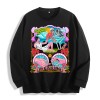 Psychedelic Skeleton Mushroom Graphic Crewneck Sweatshirt, US Warehouse, 6 ColorsSize: