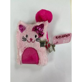 Claire’s Claire's Club Kitty Plush Mini Lock Diary Journal in PINK NEW with Tags