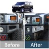 Lcojicep Car Replacement Trim Front Bumper Side Cover Trim Kit