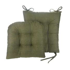 Klear Vu Tyson XL Gripper Non-Slip Extra Large Overstuffed Rocking Chair Pad Set, 2 Piece, Green