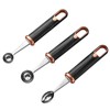 Cokshy Melon Baller Scoop Set, 3 Pcs Stainless Steel Watermelon