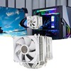 CPU Air Cooler 3.5in Dual Tower 6 Heat Pipes 3pin