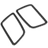2pcs Carbon Fiber Dashboard Air Vent Cover Trim Paste Installation