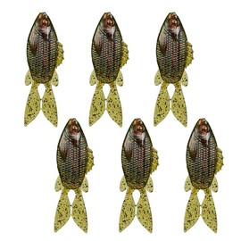6th Sense FlipGill Soft Swimbait – 3.8” Realistic Bluegill Profile with 3D Eyes, Fins & Scale Detail – Bass Fishing Lure for Heavy Cover, Docks & Grass (Watermelon Red)