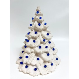 National Artcraft® Large 1/4" Round Faceted Pinlites for Ceramic Christmas Trees - Blue (Pkg/500)