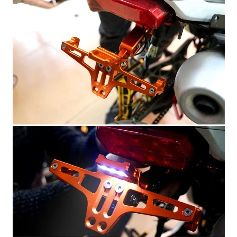 Universal Motorcycle License Plate Bracket Rear Tail Tidy License Plate