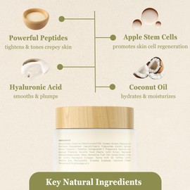 NutraVive Crepe Repair Cream – Anti-Aging Treatment - 8.1 Oz – Restore, Lift, Tighten & Smooth – Collagen Boosting Body, Neck & Face - Crepey Skin Cream for Aging Skin