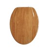 J&V Textiles Elongated Toilet Seat With Easy Clean & Change