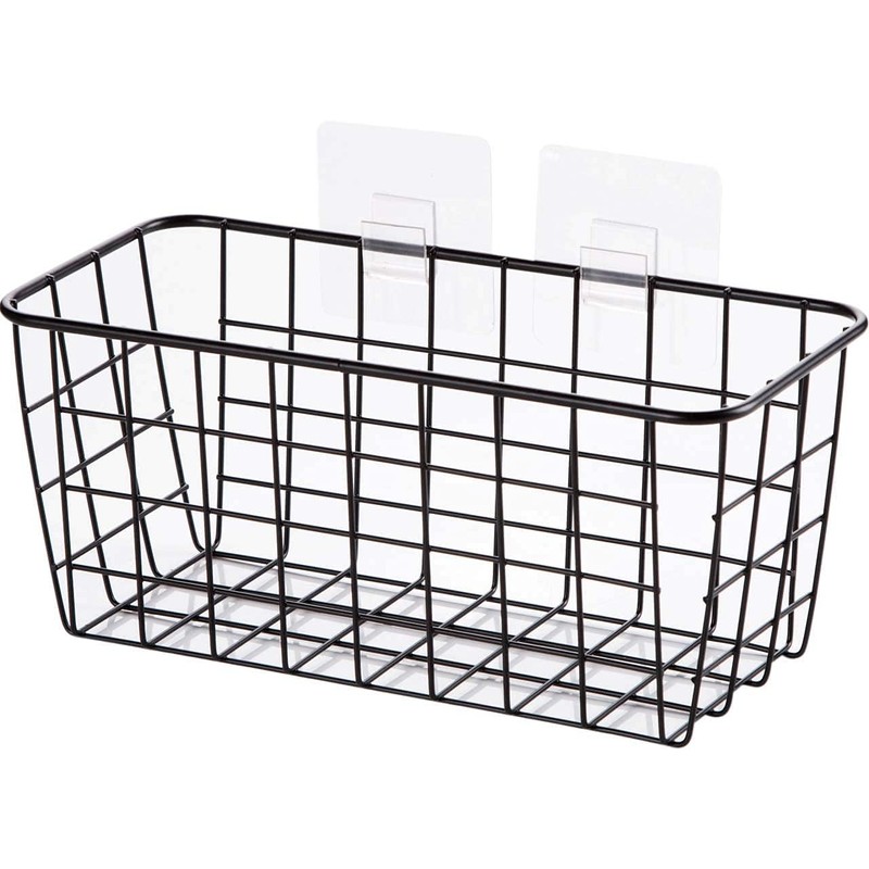 2 Set Adhesive Hanging Wall Basket Inside Cabinet Door Organizer,Wall
