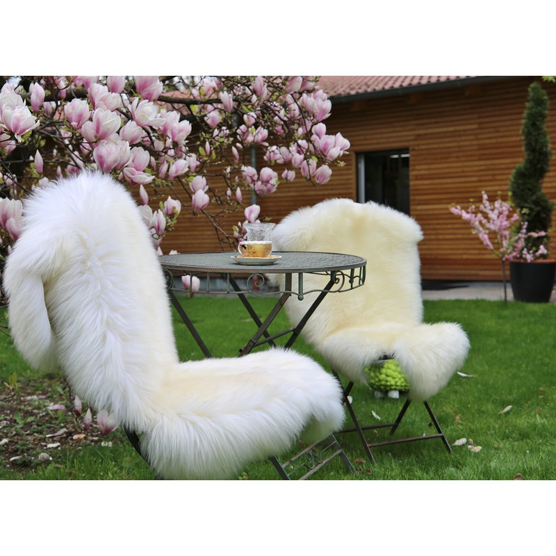 Bayern Fell Lambskin Champagne 120-130 cm Real Merino Sheepskin Cuddly