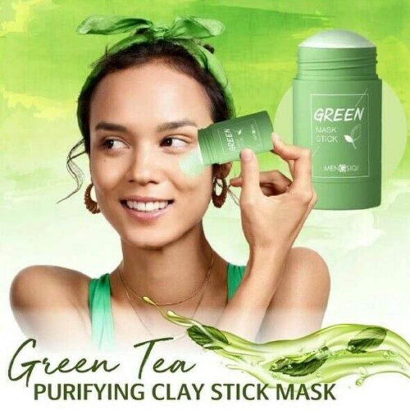 Wardah 100% ORIGINAL, Green Tea Purifying Clay Stick Facial Mask