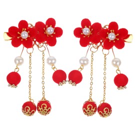 LALAFINA Retro Chinese Style Hairpin Girl Fringed Barrette Ancient Style Design for Boys and Girls