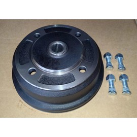 XYUXIN Front Left or Right Brake Hub Drum with Wheel Studs Replacement 41038-0034 for Kawasaki Mule 3000, 3010, 4000 & 4010 UTVs Black