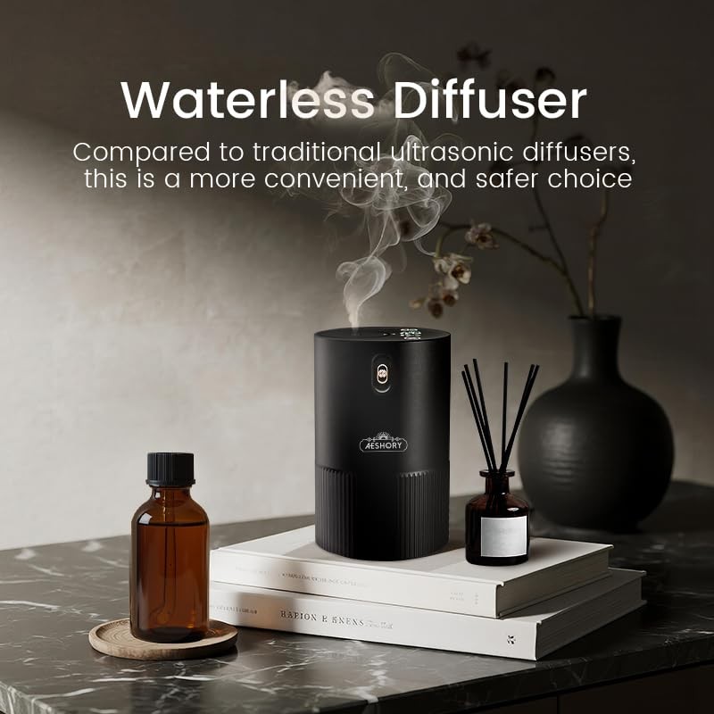 Waterless Diffuser for Essential Oil, Smart Car Air Freshener Diffuser,